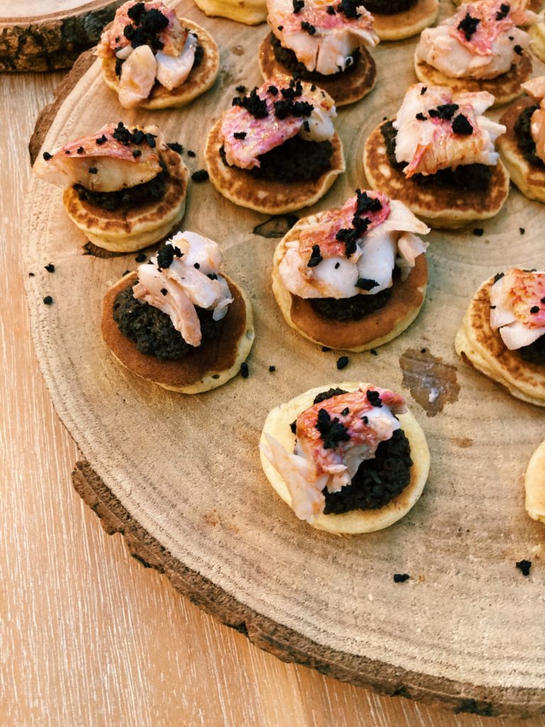 rougets blinis olive noire